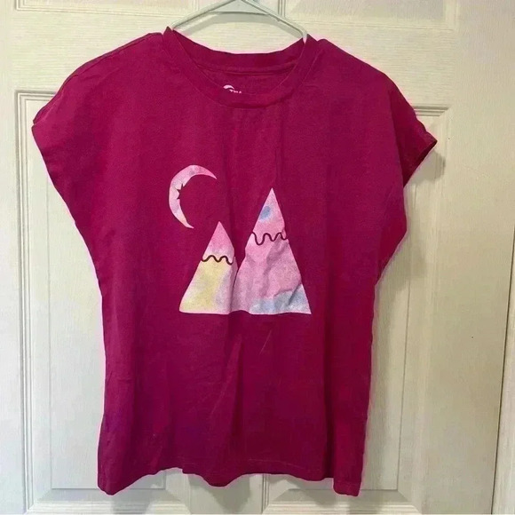 Zyia Active Dark Fuchsia Mountain Short Sleeve T Sz M - Picture 1 of 6